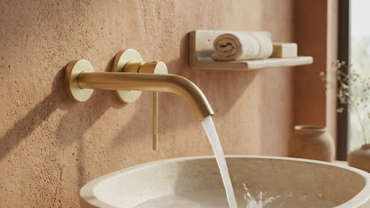 Sanitado Industry Luxe Wandinbouw Mengkraan Mat Goud Design