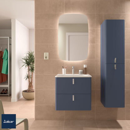 Badkamer kolomkast Salgar Uniiq Night blue 150cm mat donkerblauw